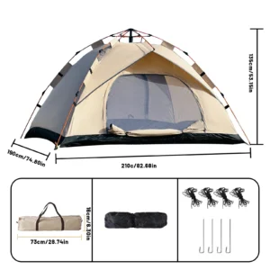 2-4 Person Camping Windproof Tents