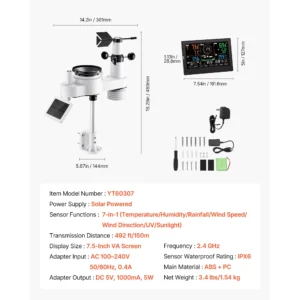 7-in-1 Wi-Fi Weather Station & APP Control