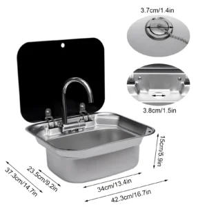 RV Sink Caravan Sink Camper Basin Bowl