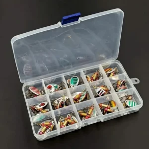 30pcs Metal Spoon Spinner Fishing Lure