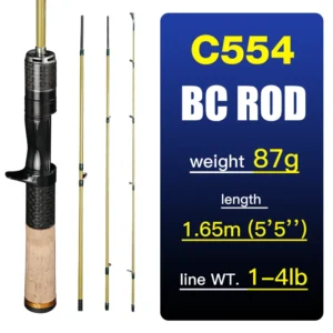 Fishing Rod Carbon Fiber Rods 4 Sections