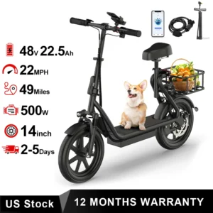 14‘’ Electric Scooter with 20MPH Speed